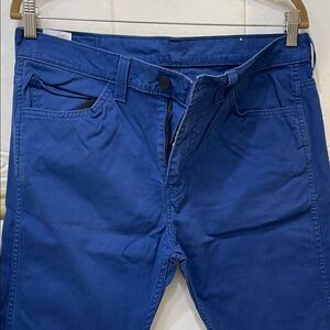 Vibrant Blue Slim Fit Men's Jeans